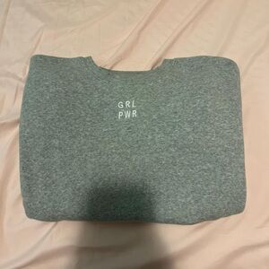 Gray 'GRL PWR' Sweatshirt